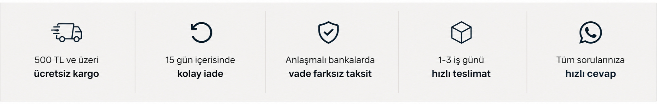 Sporstok avantajları: 500 TL üzeri ücretsiz kargo, 15 gün kolay iade, taksit imkanı, hızlı teslimat ve müşteri desteği