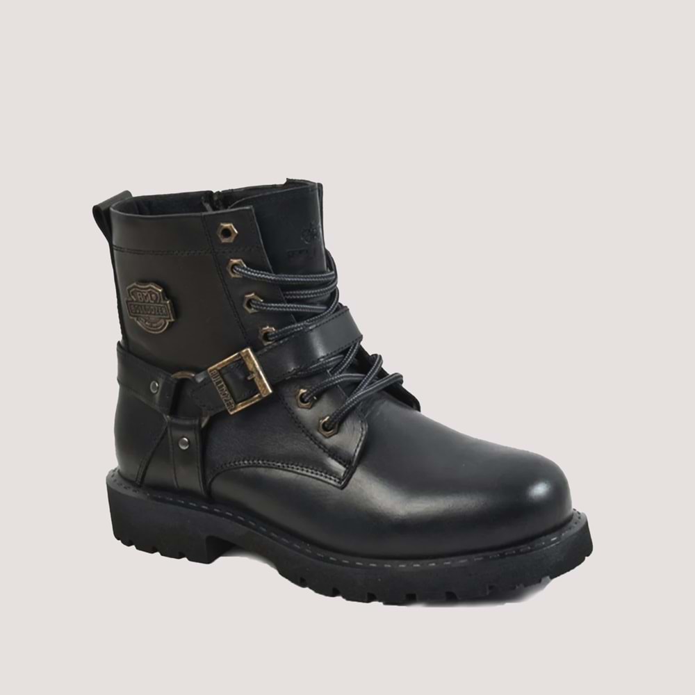 Erkek Fermuarlı Deri Bot 230336 44 SİYAH