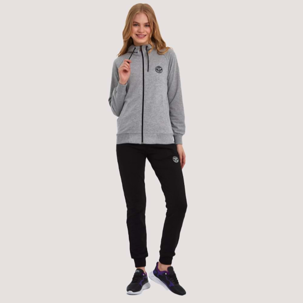 Slazenger Younger Unisex Eşofman Takımı S Gri-Siyah