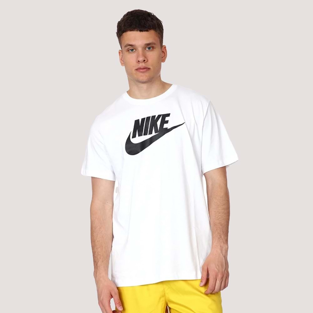 Nike Sportwear AR5004-101 Futura Unisex Tshirt L BEYAZ