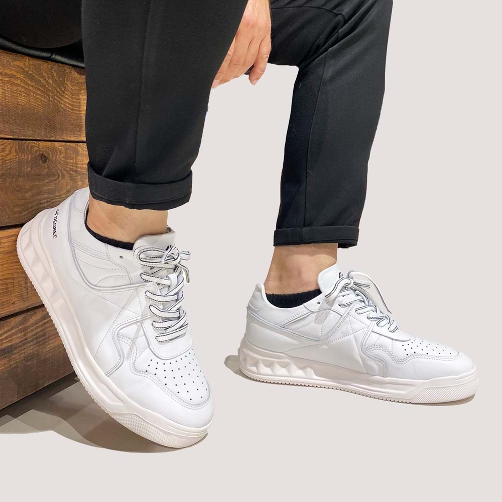 Marcomen 19520 Erkek Günlük Deri Ayakkabı - Beyaz - 41