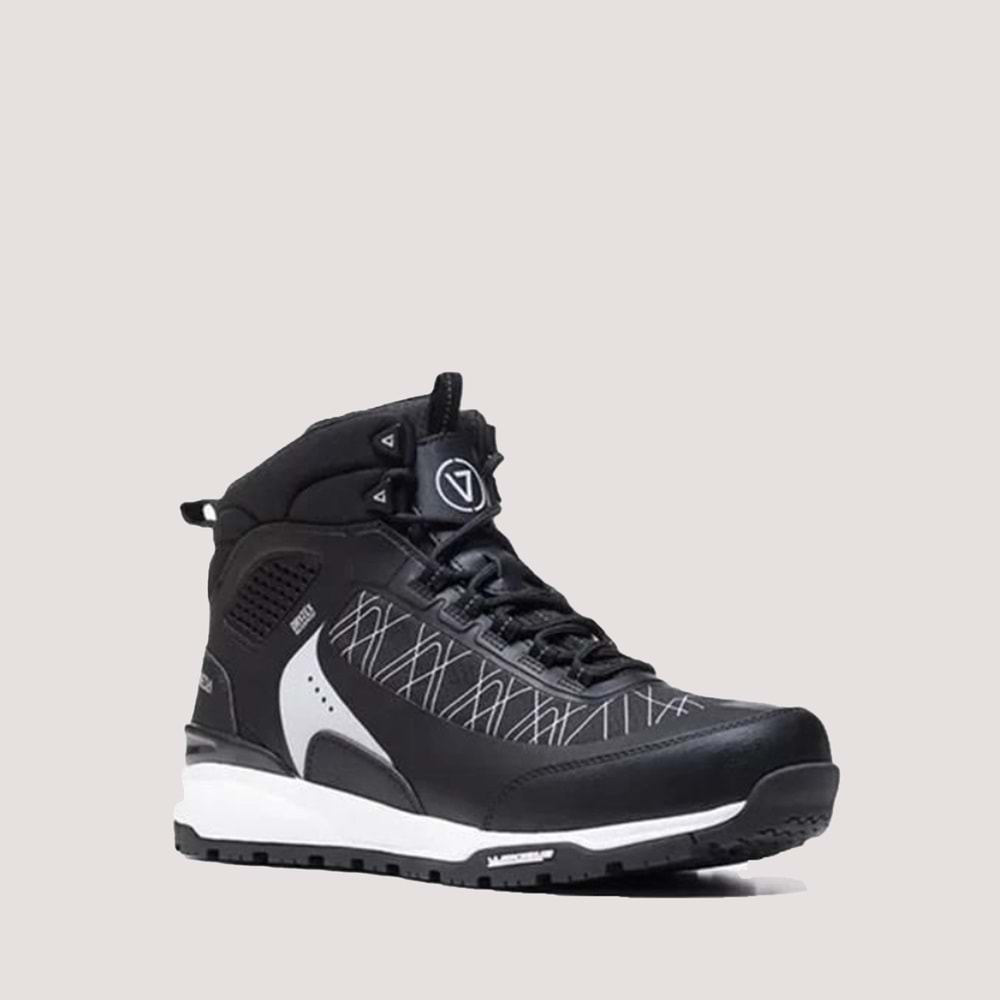 Vaneda 1335 V-Mich Alpin Pro Mid Erkek Waterproof Bot - Siyah-Beyaz - 43