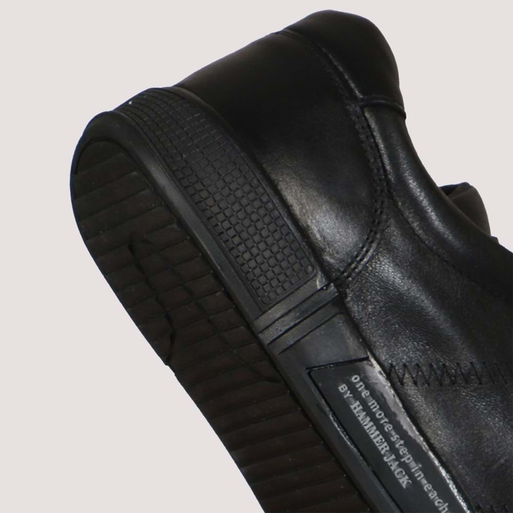 Hammer Jack Basel Erkek Casual Ayakkabı - Siyah-Siyah - 43