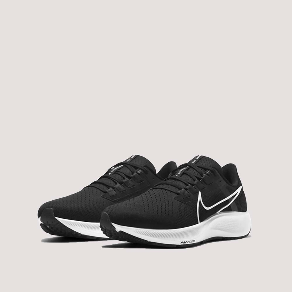 Nike Air Zoom Pegasus 38 Erkek Koşu Ayakkabısı - Siyah-Beyaz - 43