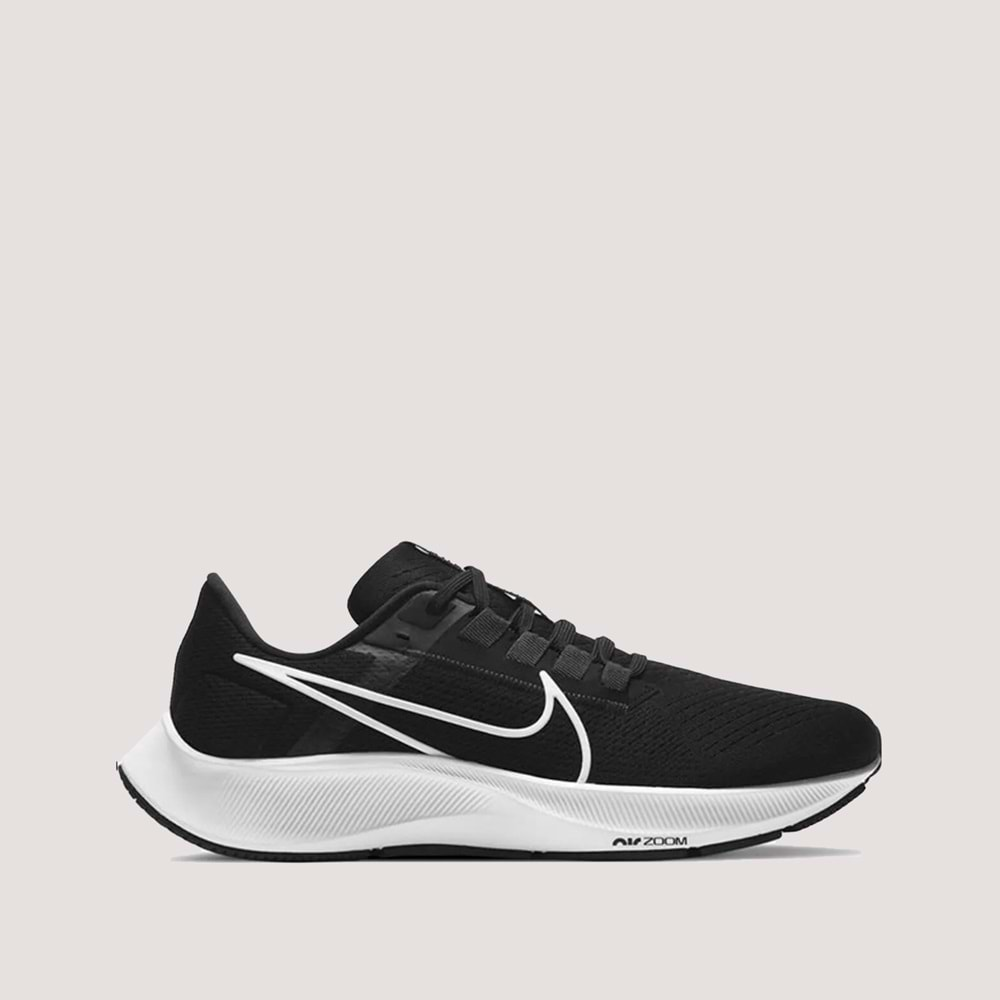 Nike Air Zoom Pegasus 38 Erkek Koşu Ayakkabısı - Siyah-Beyaz - 45