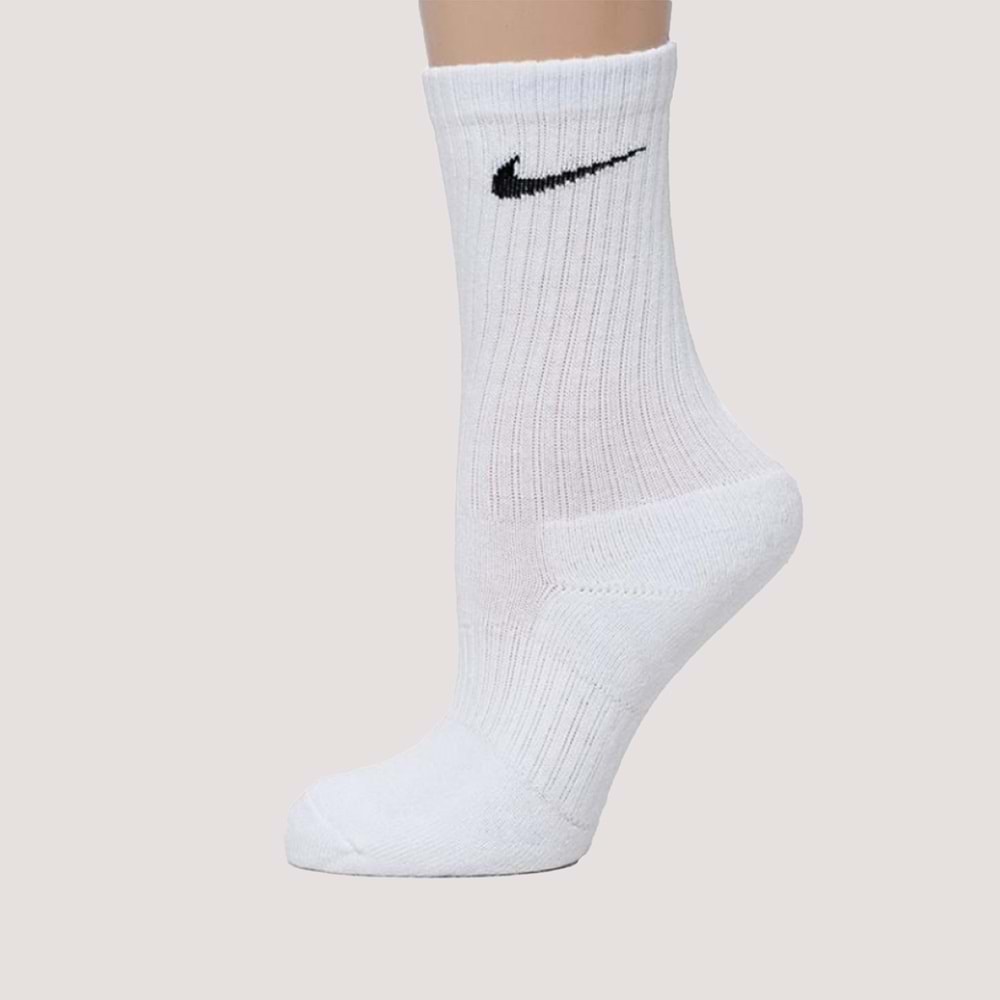Nike Everyday Cushioned 3x Erkek Çorap - Beyaz - 42/46
