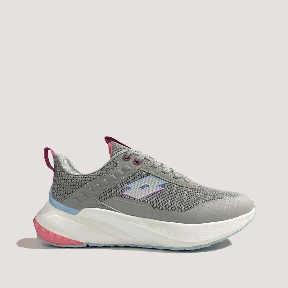 Lotto Riley Kadın Koşu Ayakkabısı - Gri-Gümüş - 40