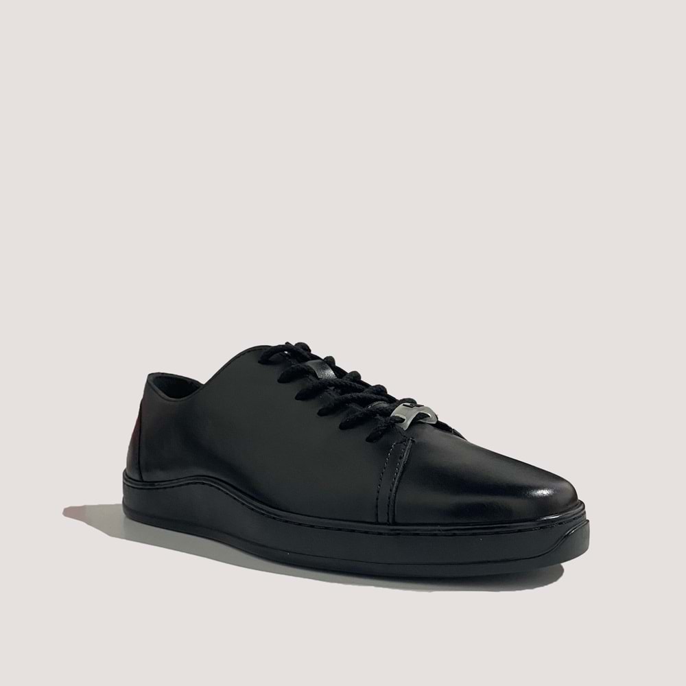 Luciano Bellini C12328 Erkek Deri Günlük Ayakkabı - Siyah - 41