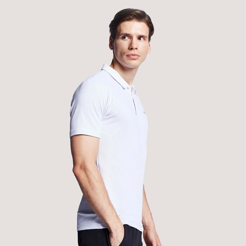Lescon 1275 Erkek Polo Yaka Tshirt - Beyaz - XL