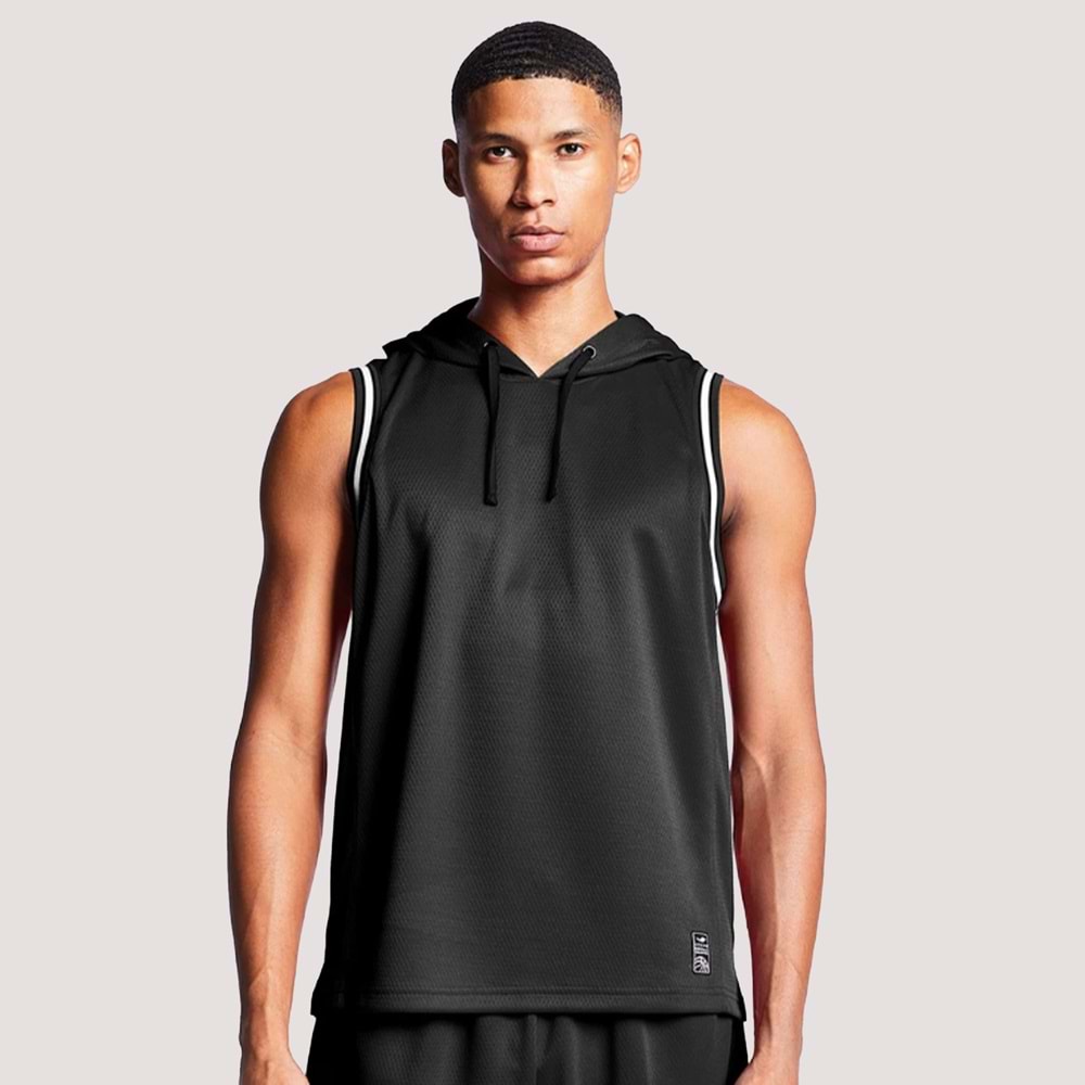 Lescon 1056 Basketbol Kolsuz Üst - Siyah - XL