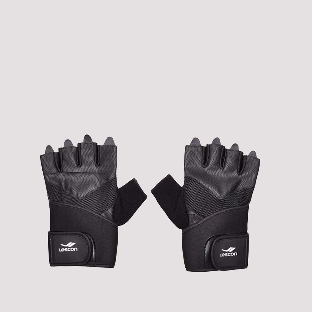 Lescon 3631 Spor Eldiveni - Siyah - S/M