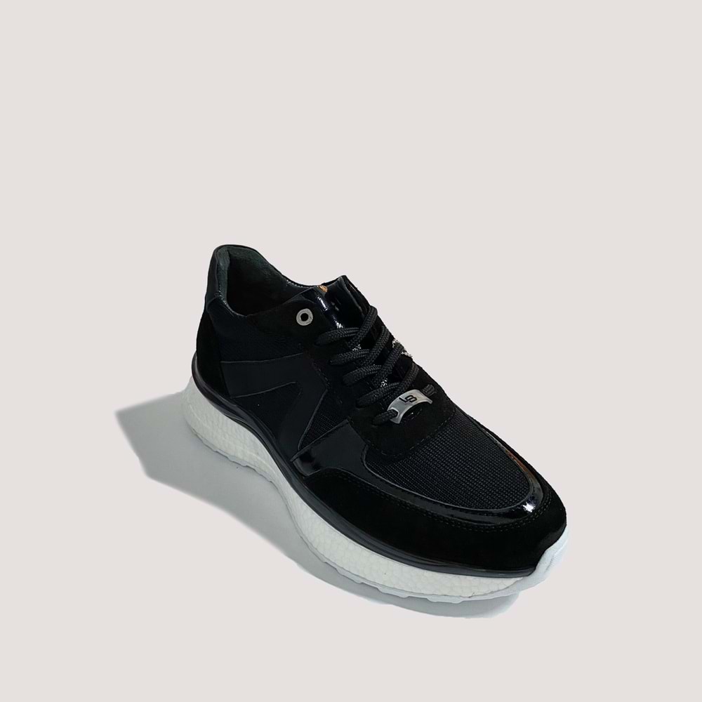 Luciano Bellini 4905 Erkek Deri Casual Ayakkabı - Siyah - 43