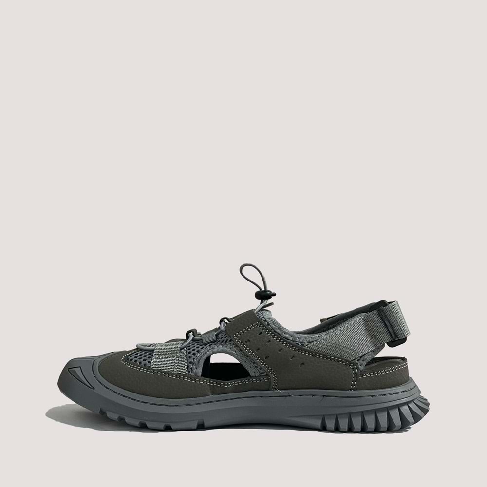 Bulldozer 231474 Erkek Deri Sandalet - Füme - 42