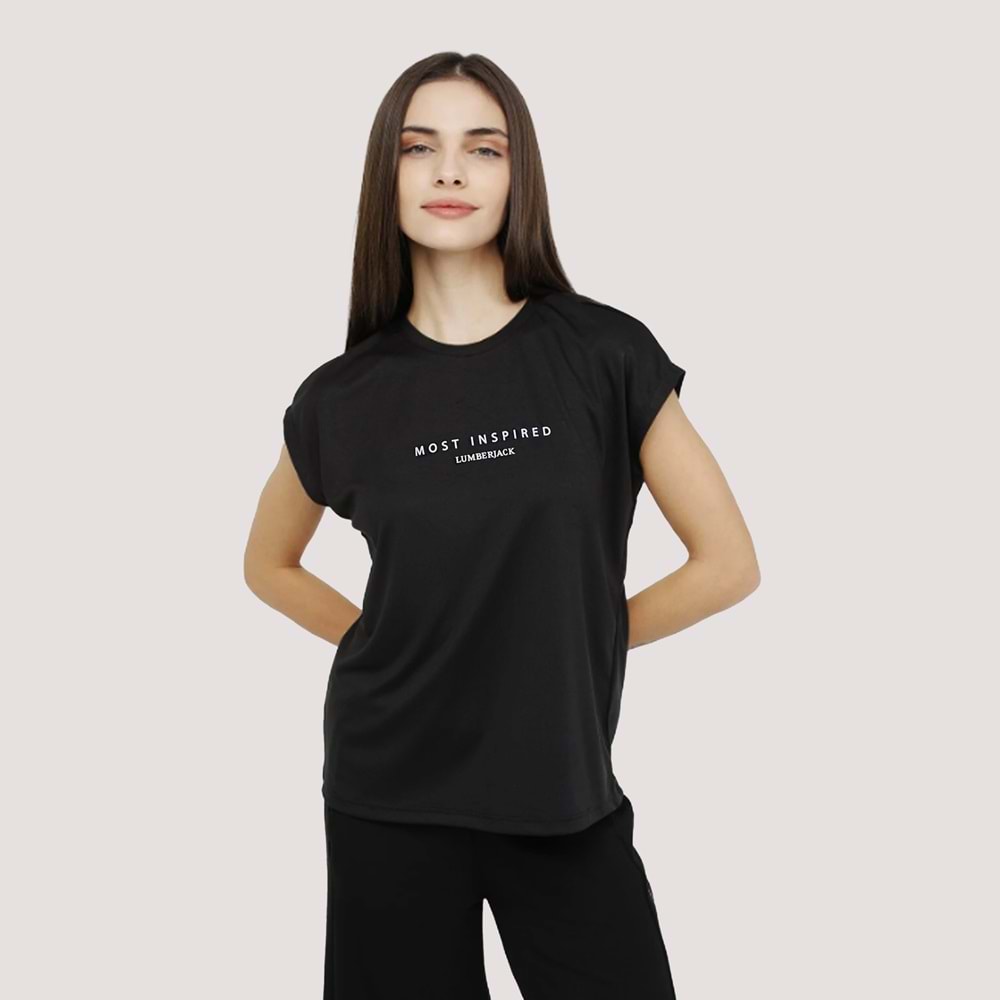 Lumberjack WL Blair Kadın Tshirt - Siyah - L