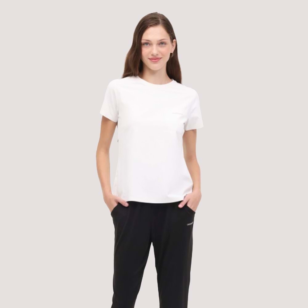 Lumberjack WL Darla Kadın Tshirt - Ekru - XS