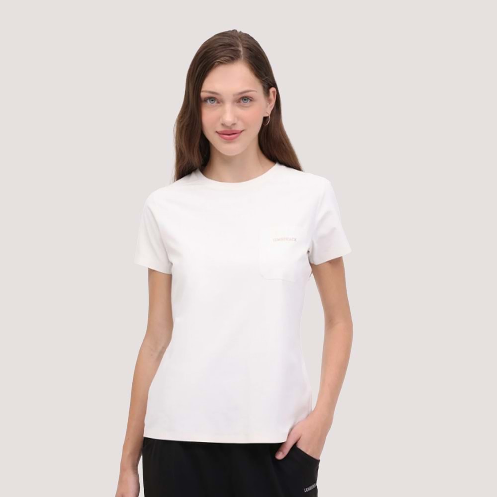 Lumberjack WL Darla Kadın Tshirt - Ekru - L