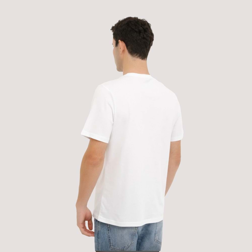 Kinetix SN221 Erkek V Yaka Tshirt - Beyaz - M