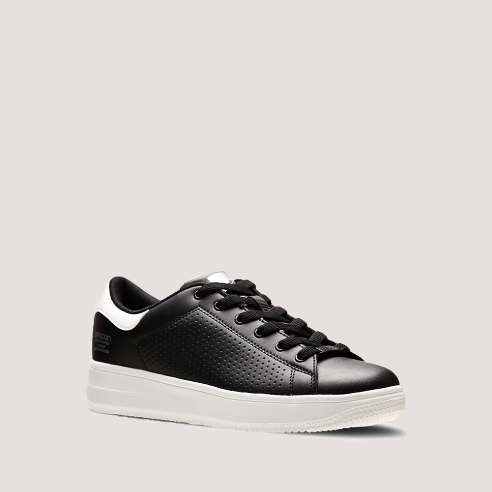 Lescon Elegance 2 Unisex Günlük Ayakkabı - Siyah-Beyaz - 36