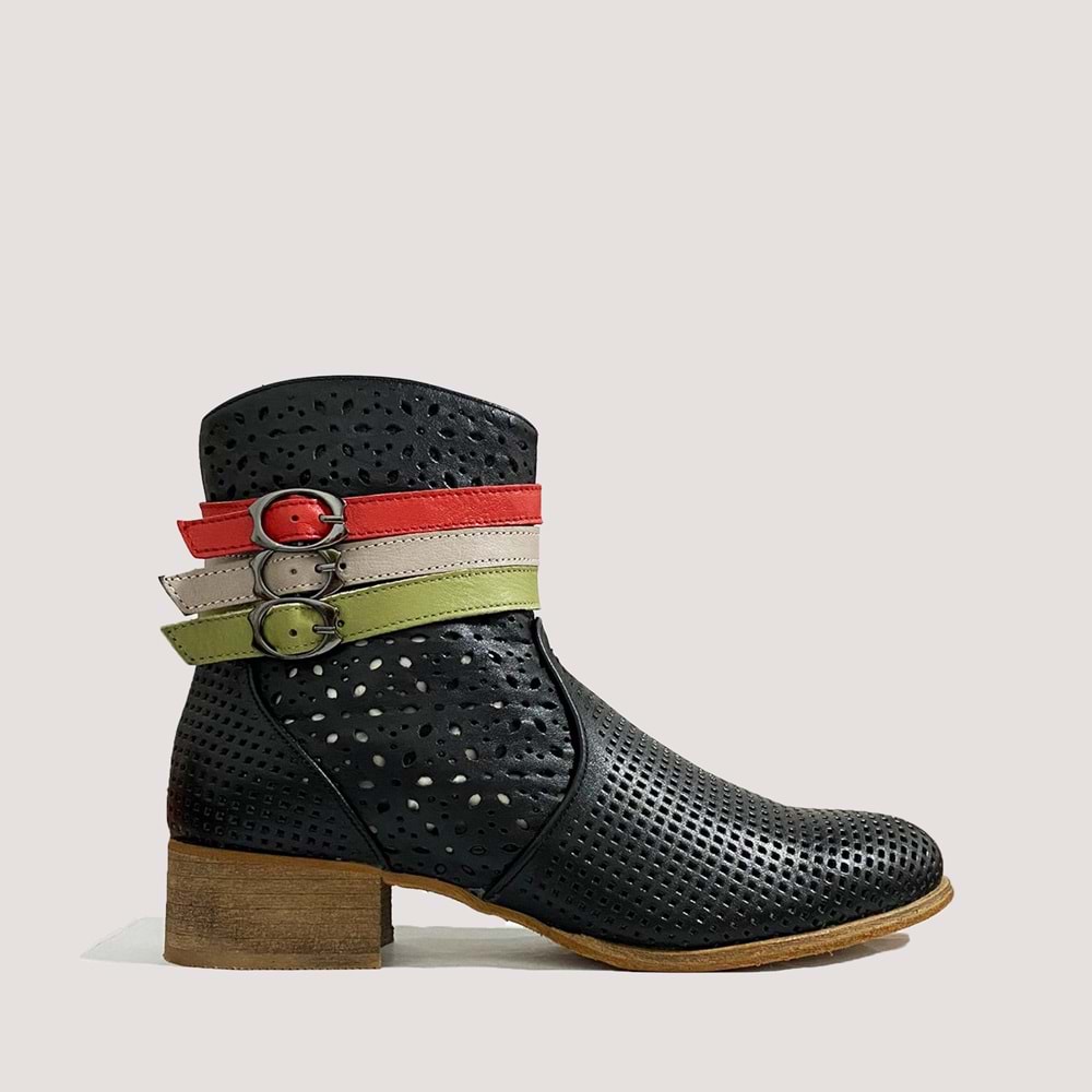 Kadın Deri Yazlık Bot 1810624Y - Siyah - 40