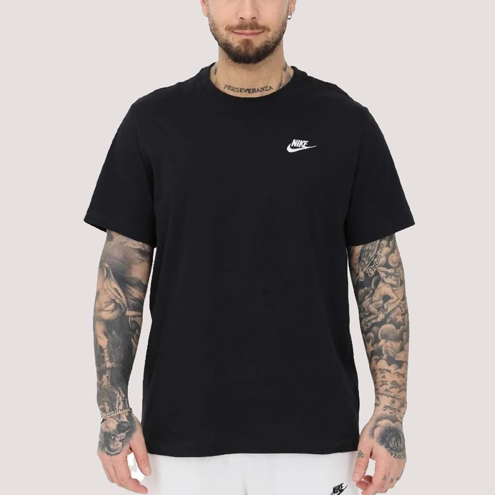 Nike AR4997.013 Erkek Basic Tshirt - Siyah - M