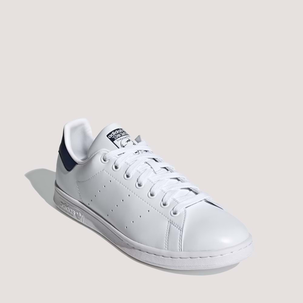Adidas Stan Smith FX5501 Unisex Ayakkabı - Beyaz-Lacivert - 38