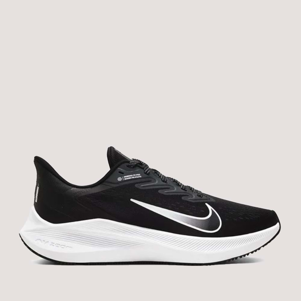 Nike Air Zoom Winflo 7 Spor Ayakkabı - Siyah-Beyaz - 40