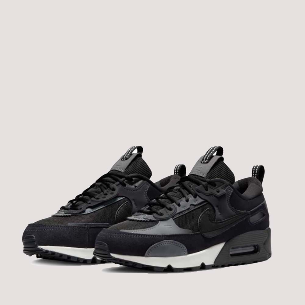 Nike W Air Max 90 Futura Kadın Ayakkabı - Siyah-Beyaz - 37,5