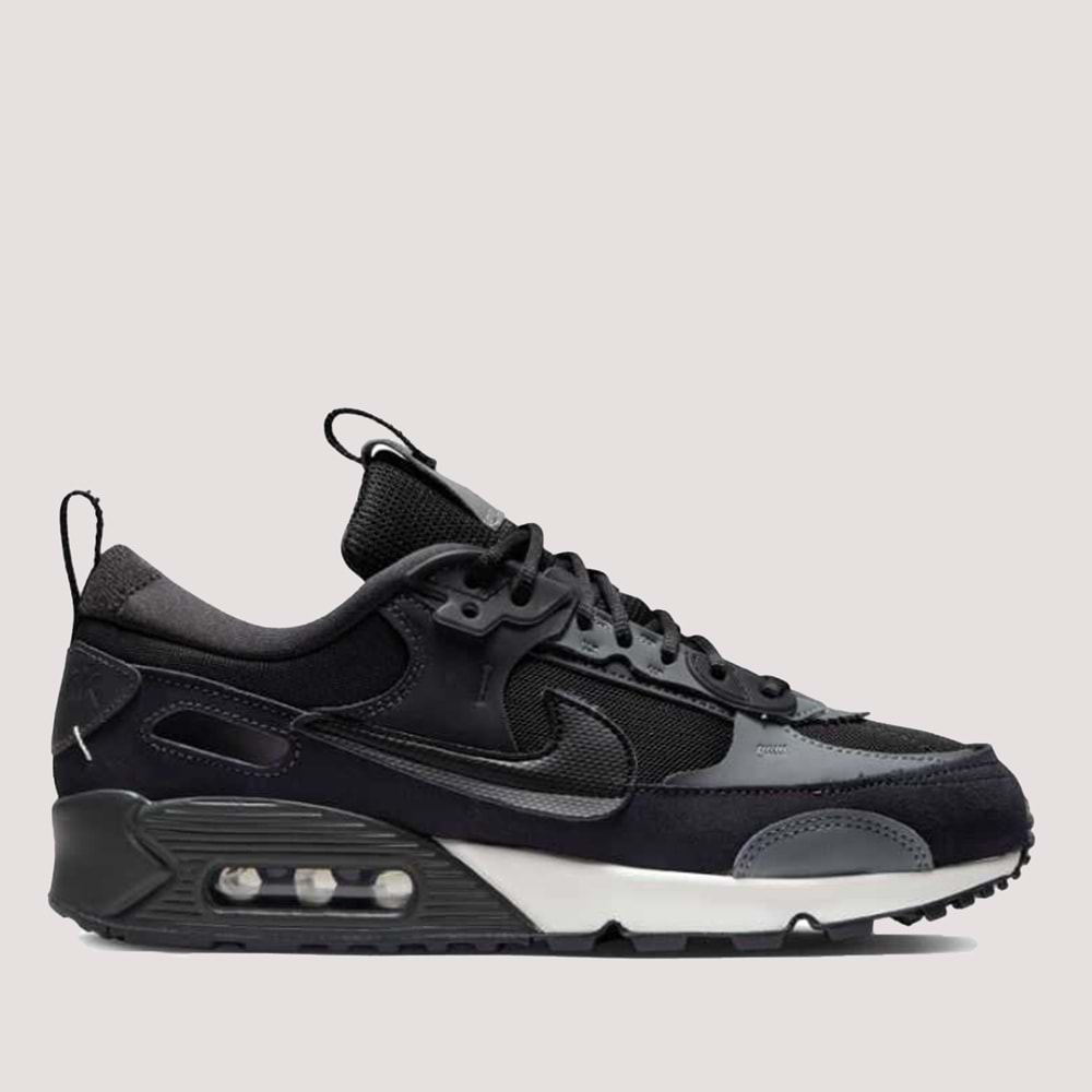 Nike W Air Max 90 Futura Kadın Ayakkabı - Siyah-Beyaz - 38,5