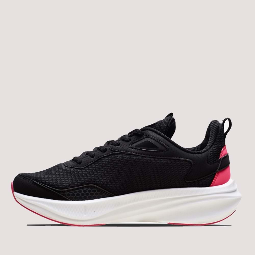 Lescon Street Runner Kadın Koşu Ayakkabısı - Siyah-Fuşya - 36