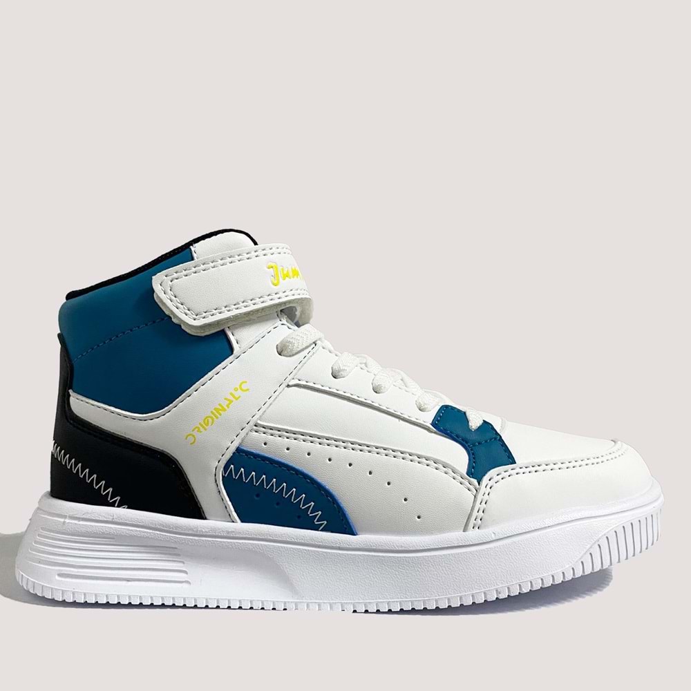 Jump 29185 Çocuk Bilek Spor Ayakkabı - Beyaz-Mavi - 31