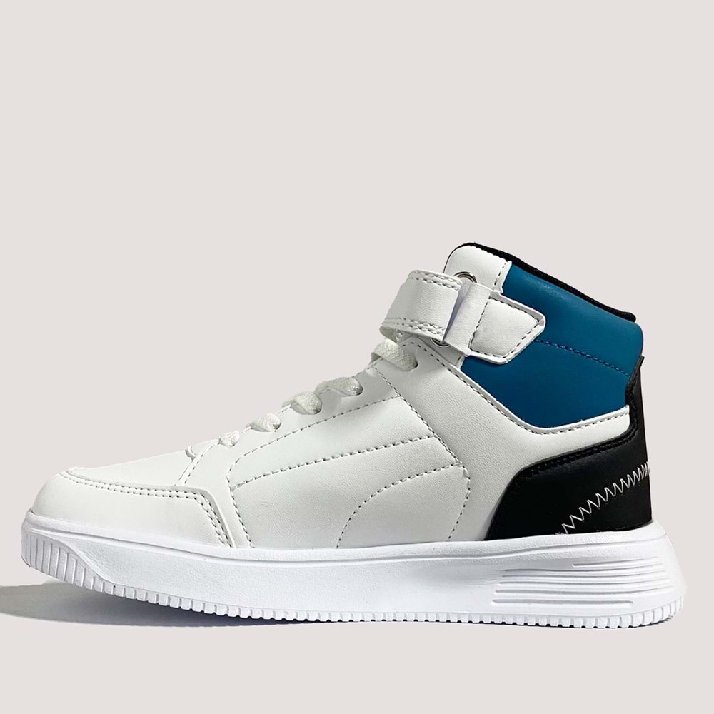 Jump 29185 Çocuk Bilek Spor Ayakkabı - Beyaz-Mavi - 31