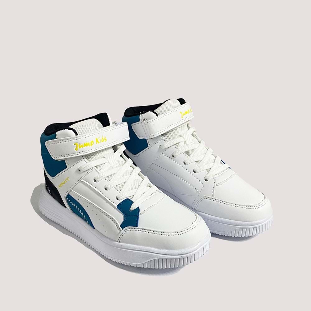 Jump 29185 Çocuk Bilek Spor Ayakkabı - Beyaz-Mavi - 31