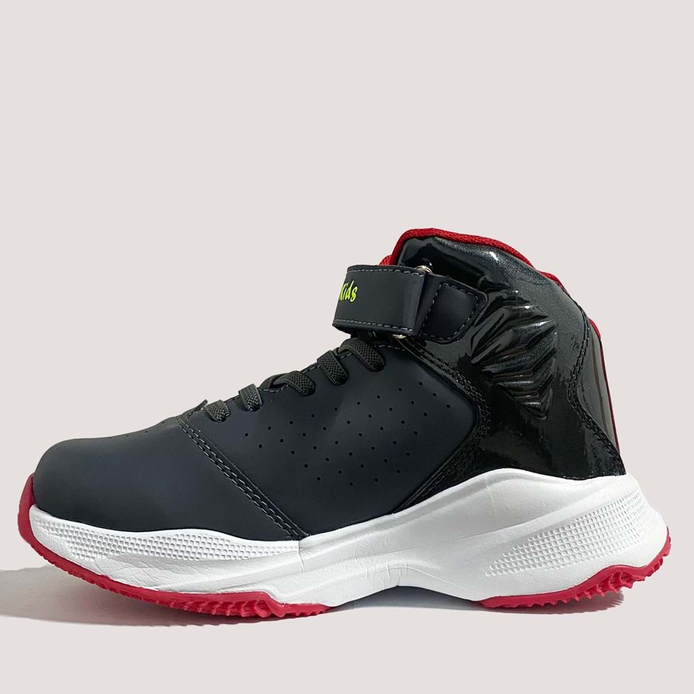 Jump 29196 Çocuk Basketbol Ayakkabısı - Gri-Neon Yeşil - 32