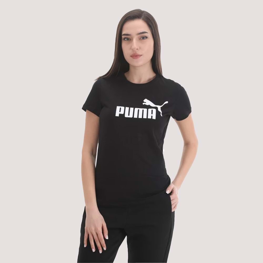 Ess Logo Tee Unisex Tshirt - Siyah - M