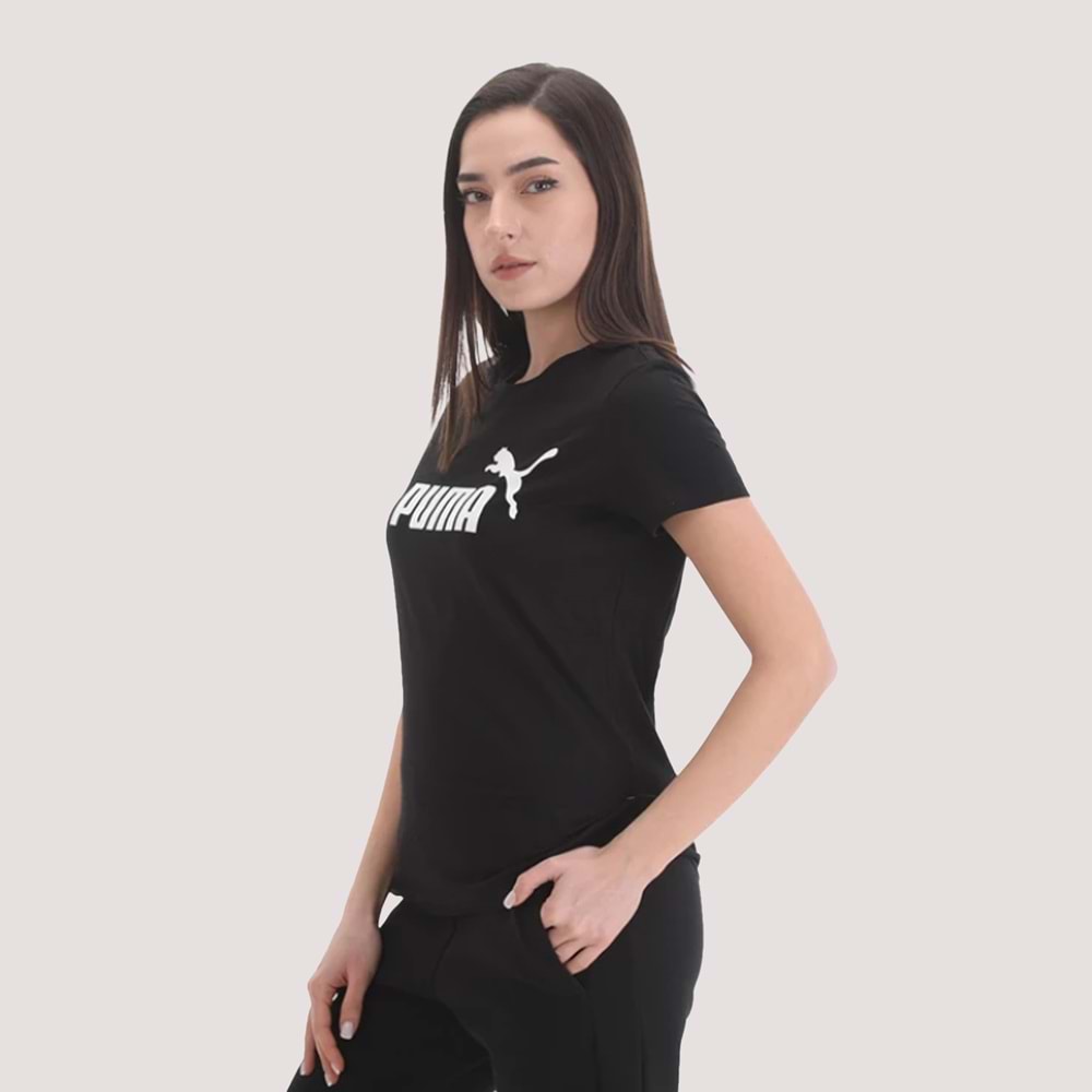 Ess Logo Tee Unisex Tshirt - Siyah - M
