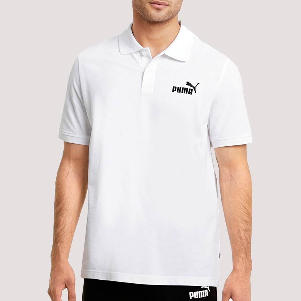 Ess Pique Erkek Polo Yaka Tshirt - Beyaz - L