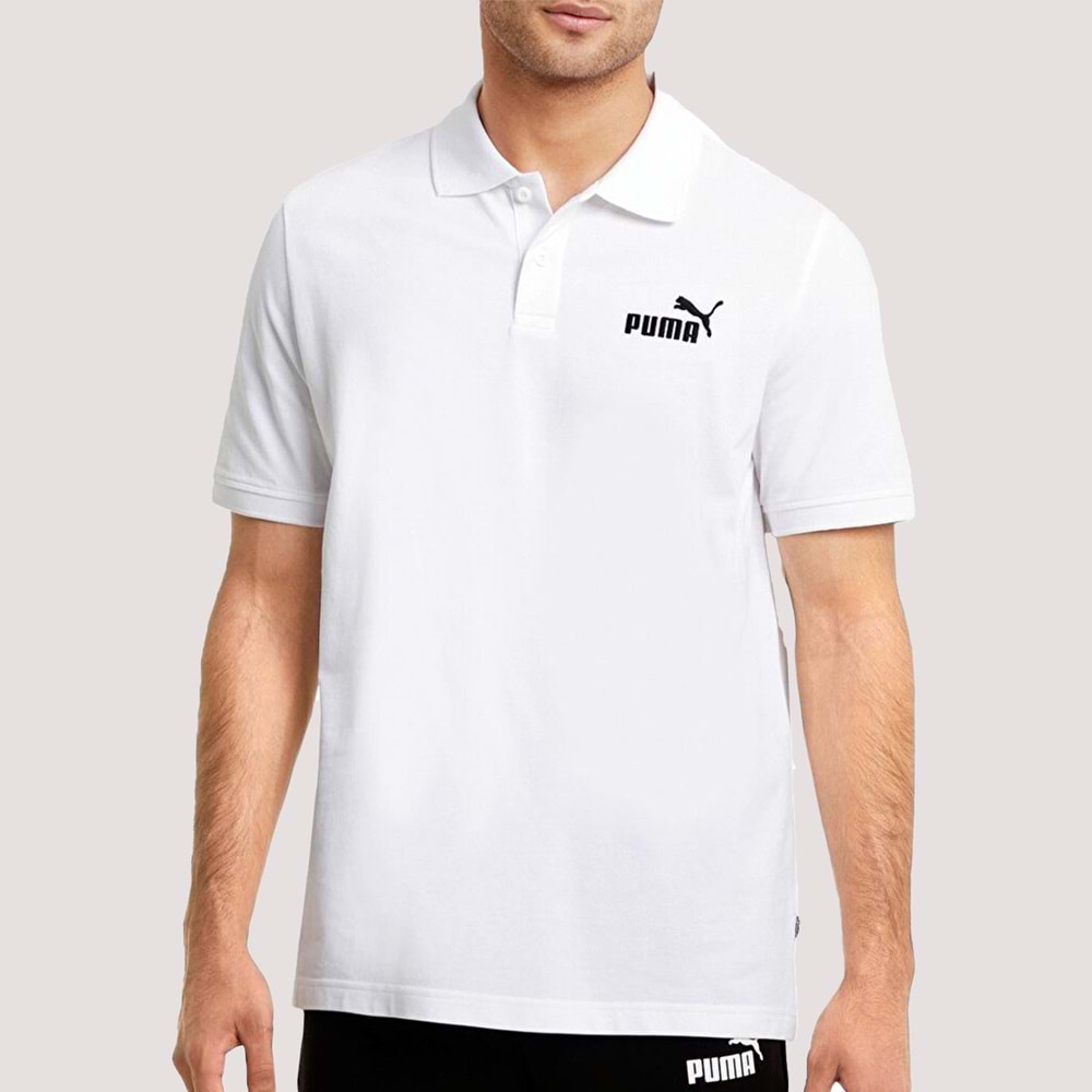 Ess Pique Erkek Polo Yaka Tshirt - Beyaz - XXL