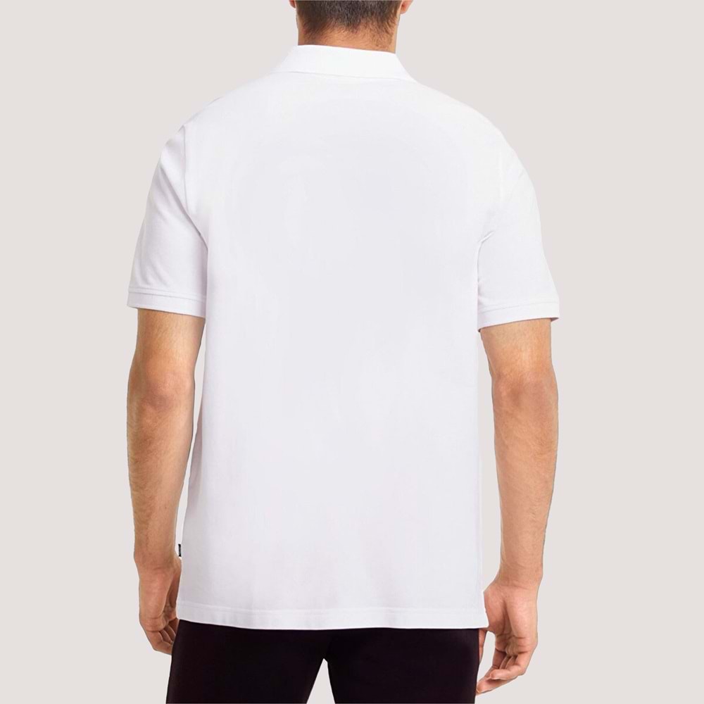 Ess Pique Erkek Polo Yaka Tshirt - Beyaz - XXL