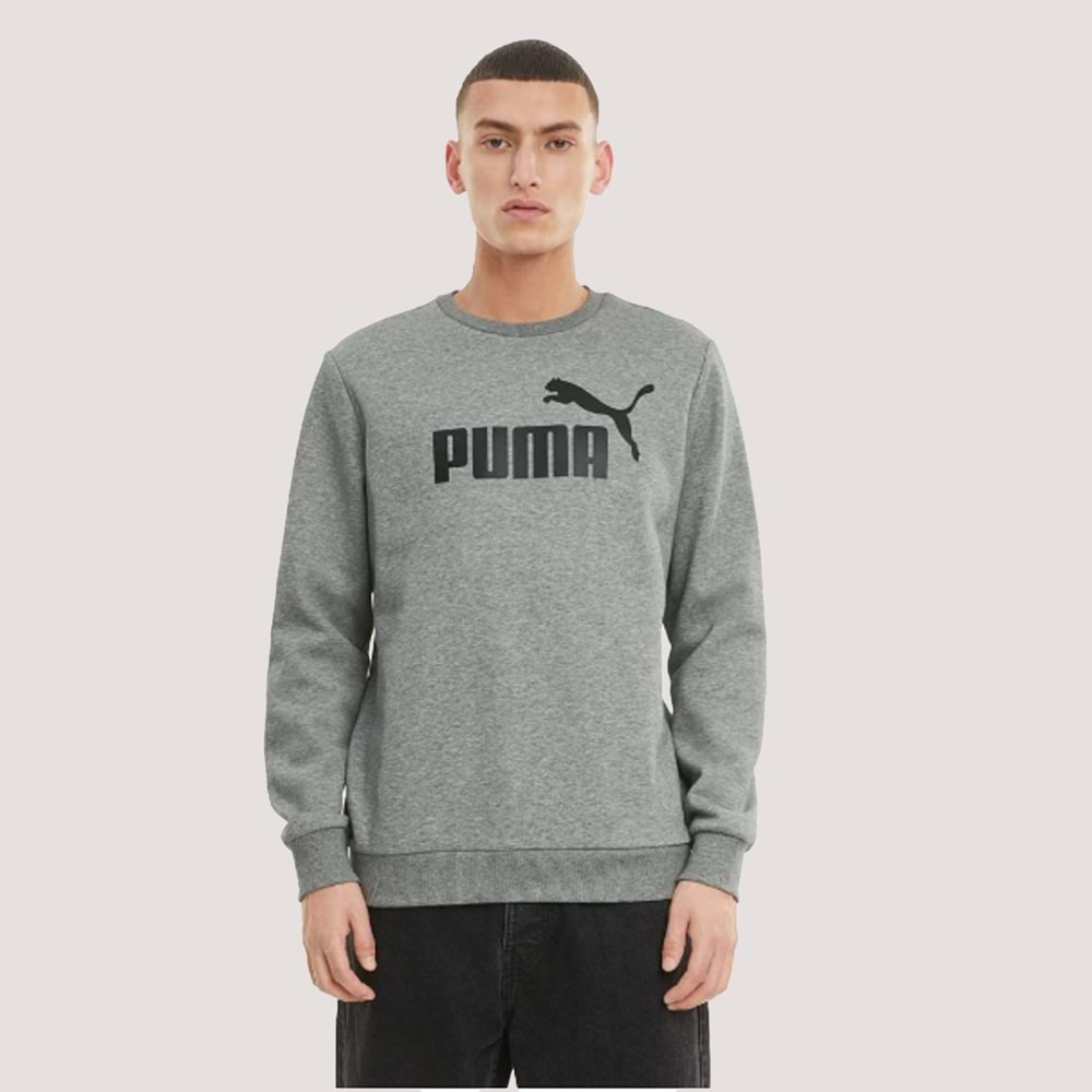 Ess Big Logo Crew 24K Erkek Sweatshirt - Gri - XXL