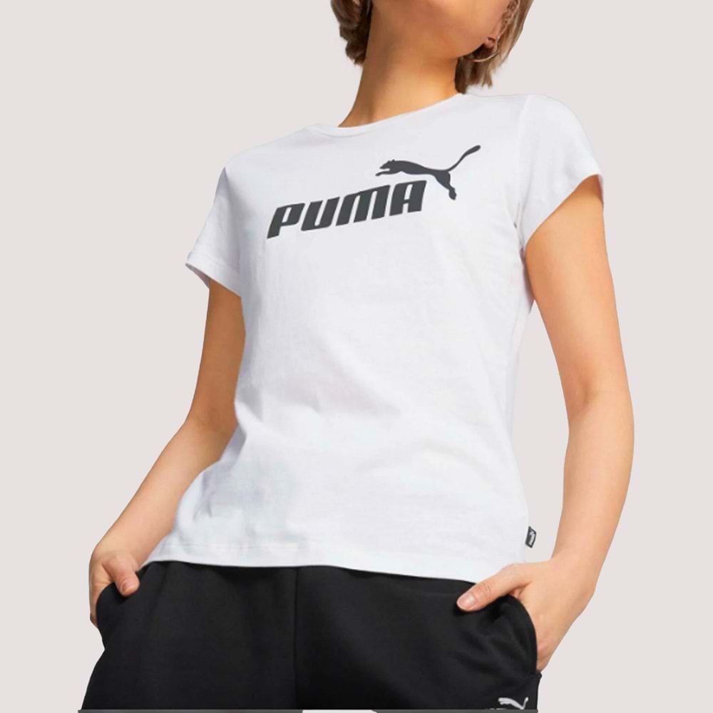 Ess Logo Tee 24K Kadın Tshirt - Beyaz - XS