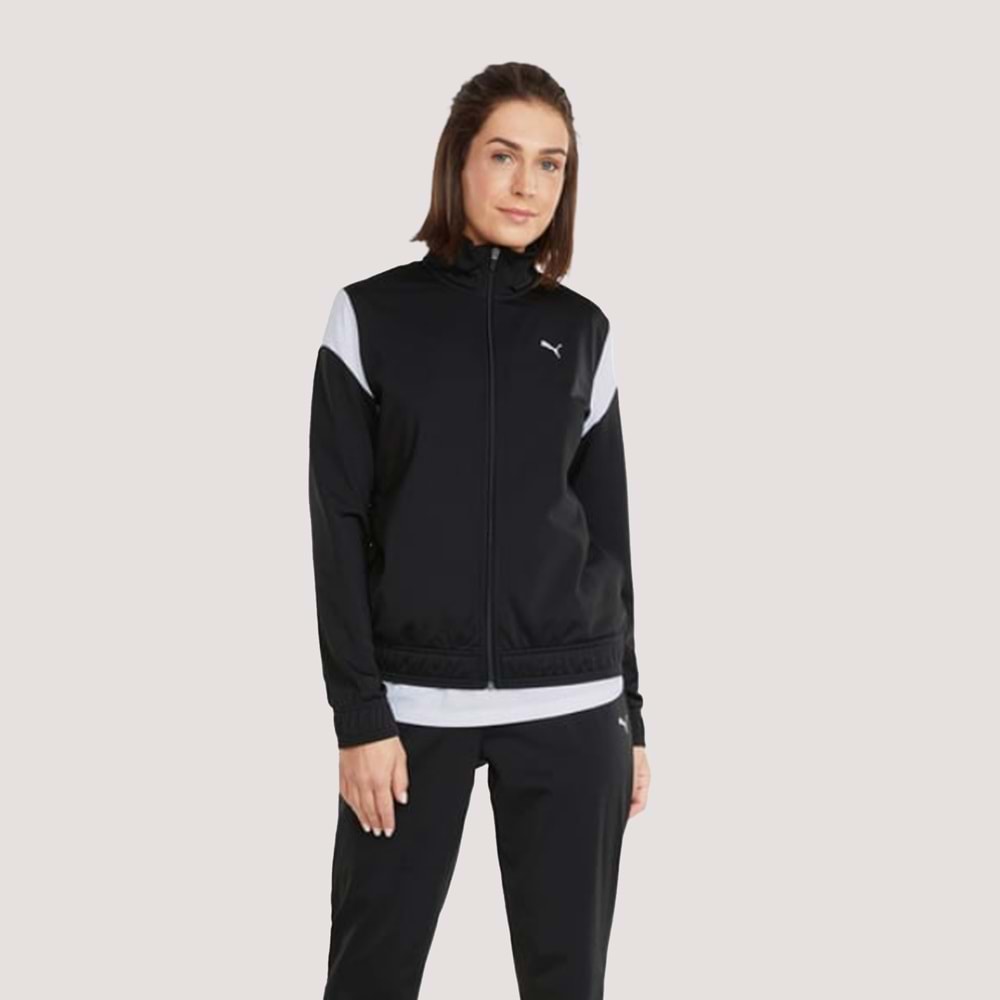 Classic Tricot Suit Op Eşofman Takımı - Siyah-Beyaz - L