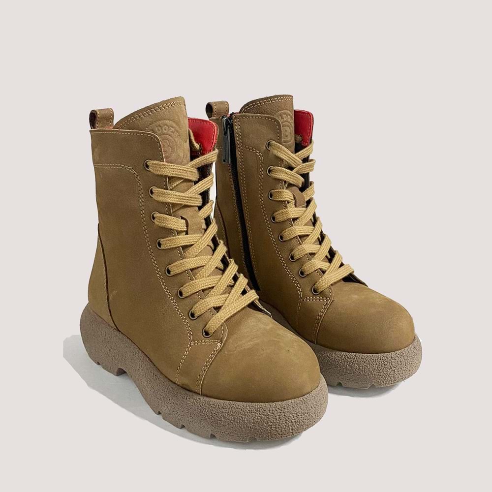 Kadın Floter Deri Bot 250501 - Vizon - 37