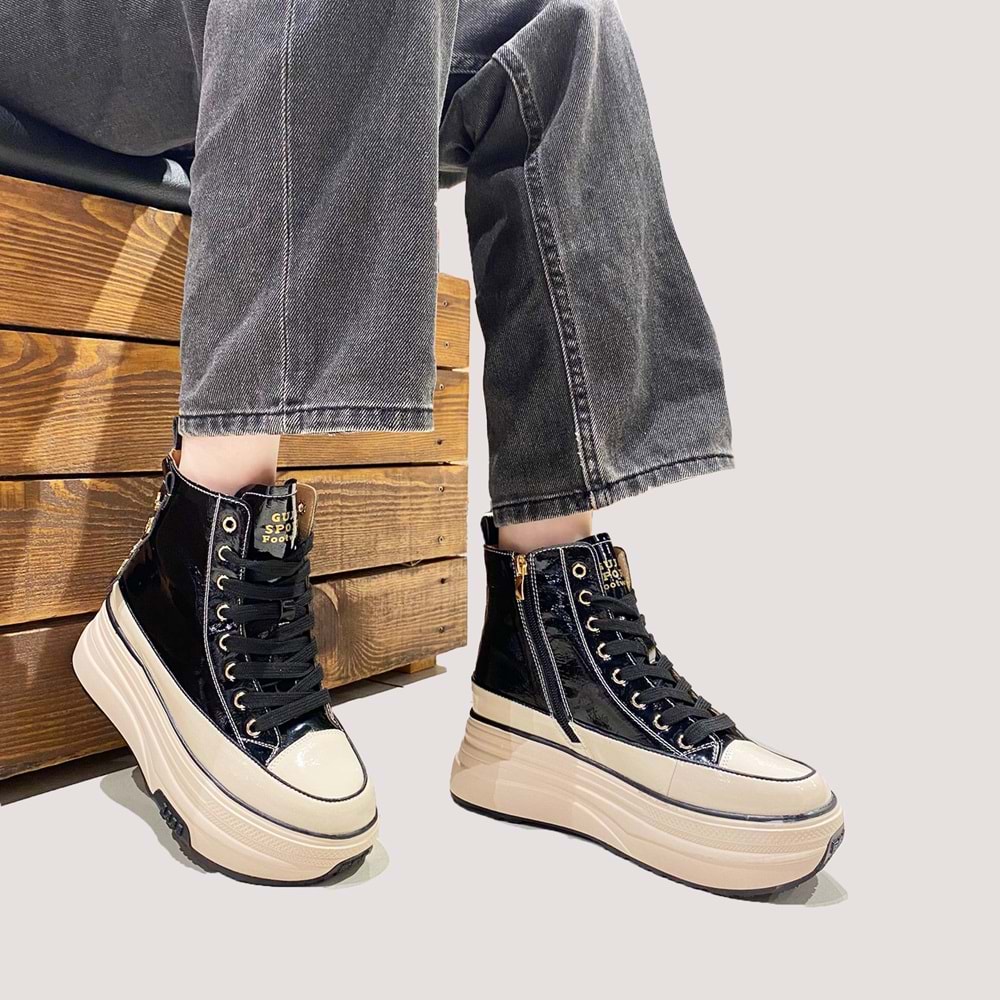 24K336 Kadın Casual Bot - Siyah - 41