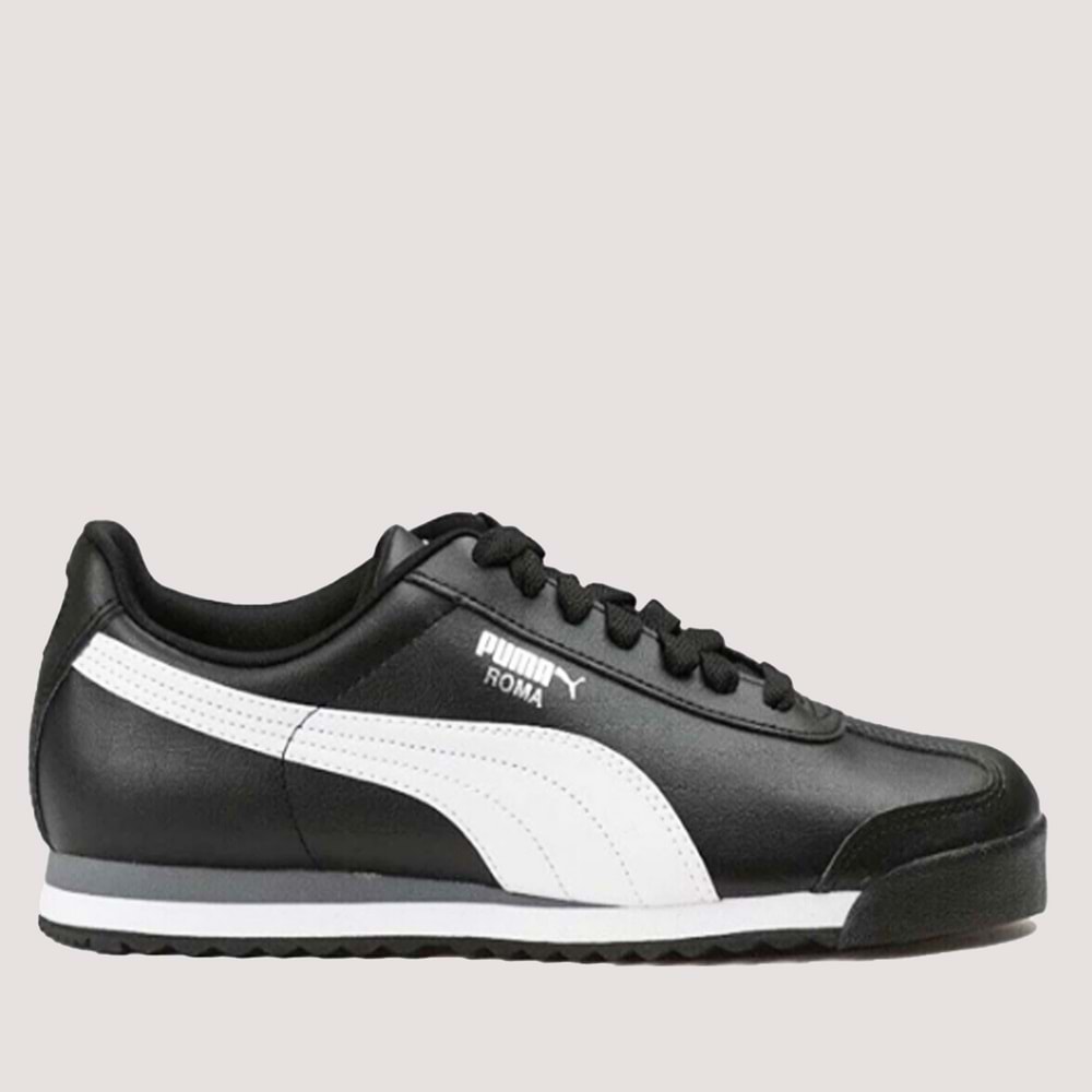 Roma Basic Unisex Spor Ayakkabı 353572 - Siyah-Beyaz - 37,5