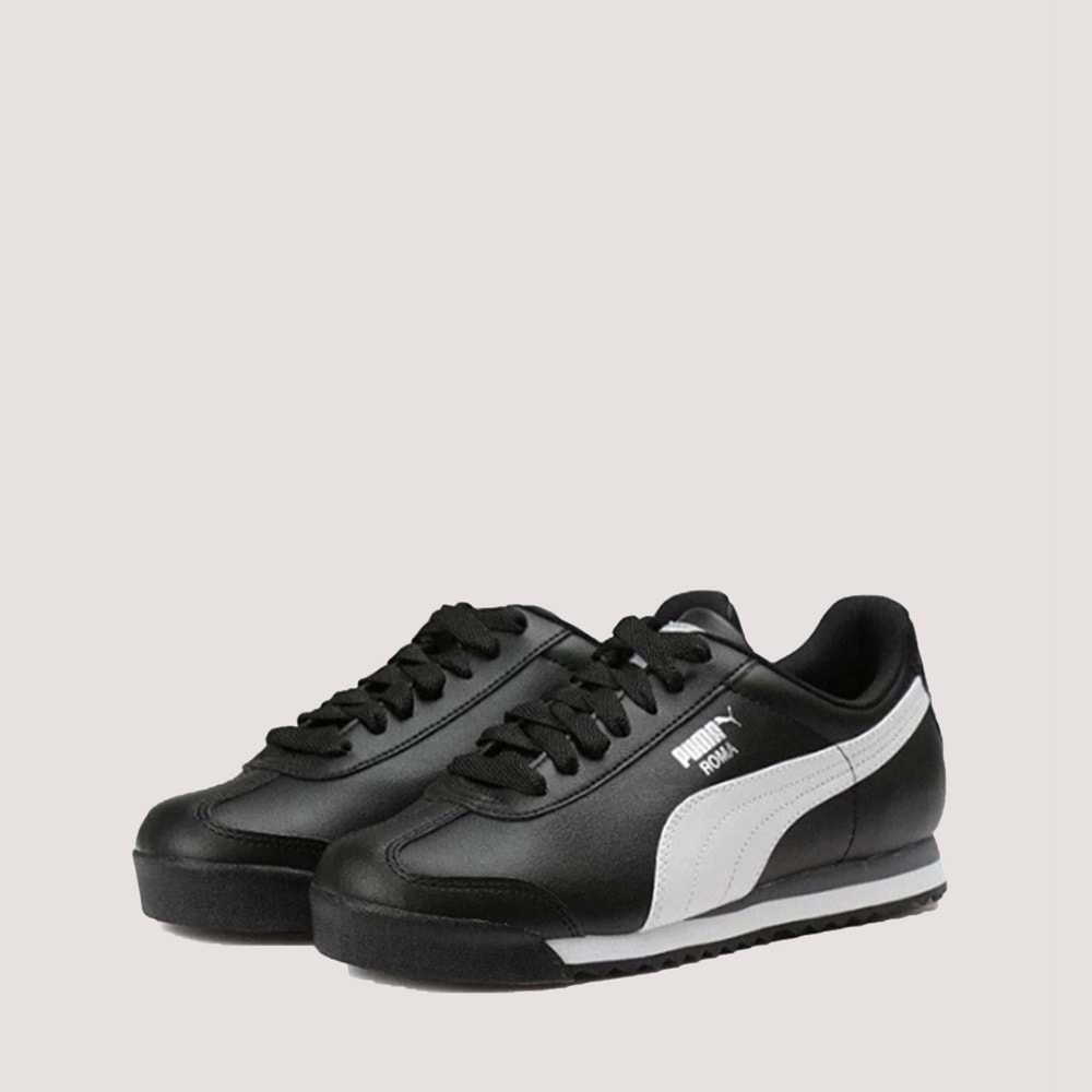 Roma Basic Unisex Spor Ayakkabı 353572 - Siyah-Beyaz - 37,5