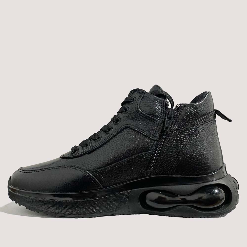 Erkek Deri Fermuarlı Bot Telas 24910 - Siyah - 42