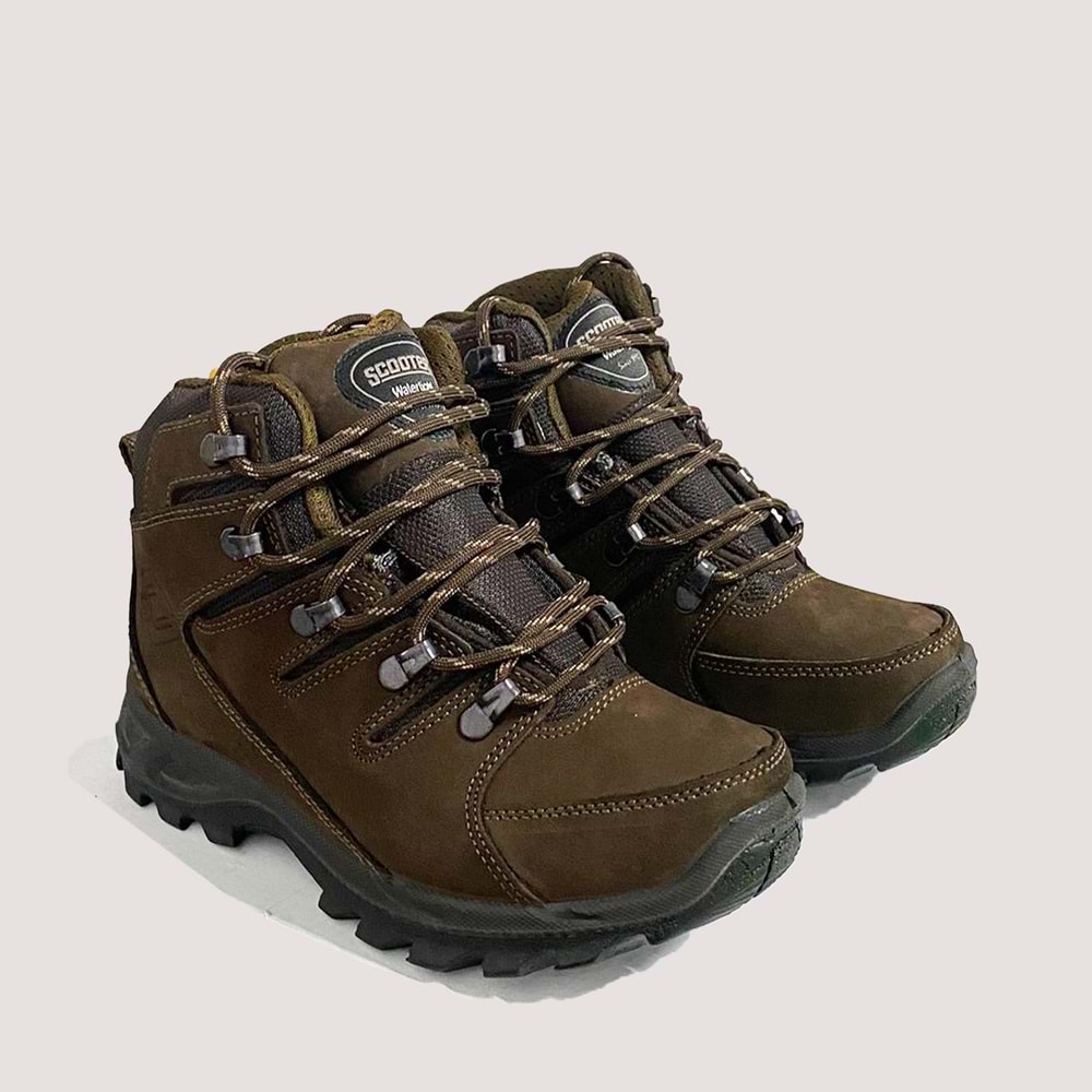 Unisex Deri Su Geçirmez Bot G5558NKA - Kahve - 40