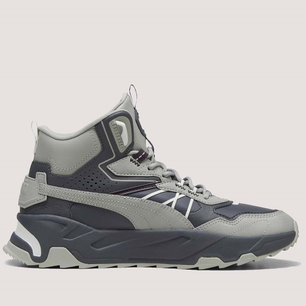 Puma Trinity Mid Hybrid L Erkek Spor Ayakkabı 393985 - Gri - 43