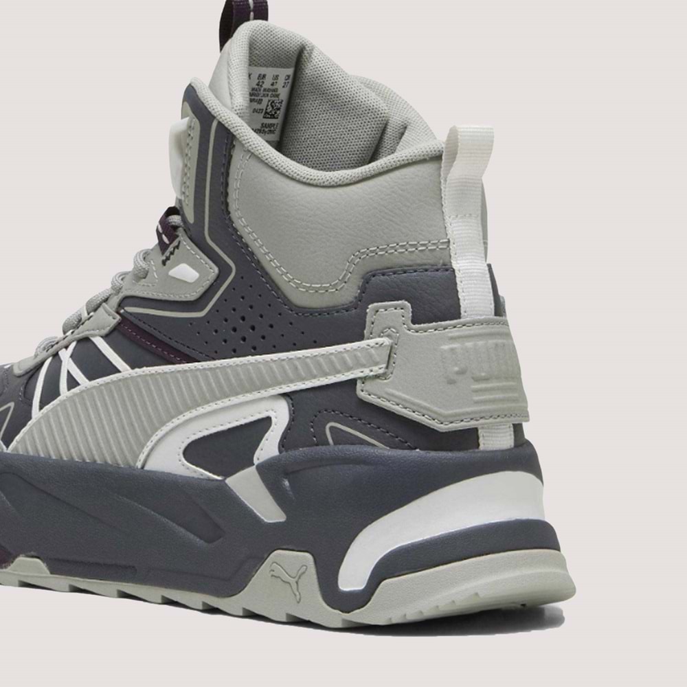 Puma Trinity Mid Hybrid L Erkek Spor Ayakkabı 393985 - Gri - 44,5