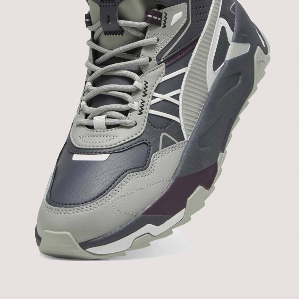 Puma Trinity Mid Hybrid L Erkek Spor Ayakkabı 393985 - Gri - 44,5